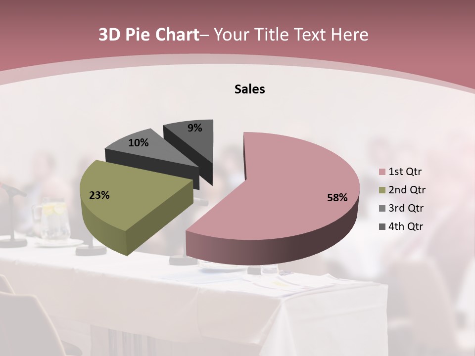 Retired Sunset Beach PowerPoint Template