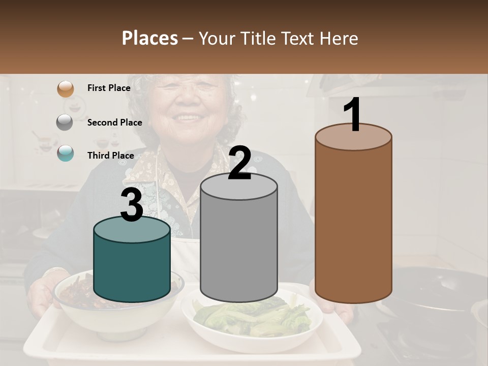 Sand Beach Pensioner PowerPoint Template