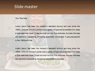 Sand Beach Pensioner PowerPoint Template