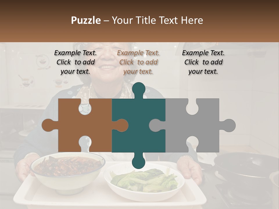 Sand Beach Pensioner PowerPoint Template