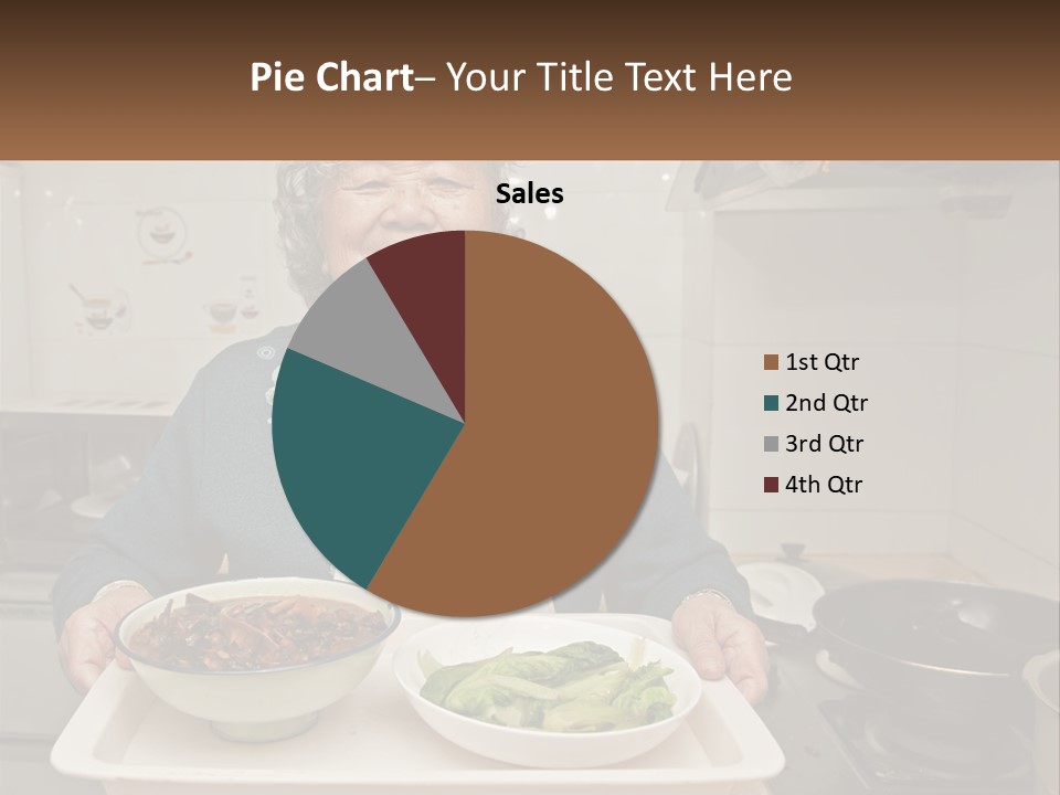 Sand Beach Pensioner PowerPoint Template