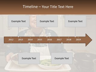 Sand Beach Pensioner PowerPoint Template