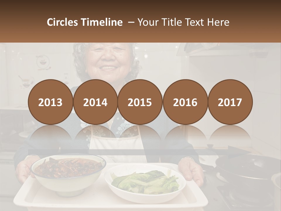 Sand Beach Pensioner PowerPoint Template