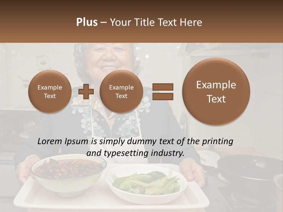 Sand Beach Pensioner PowerPoint Template