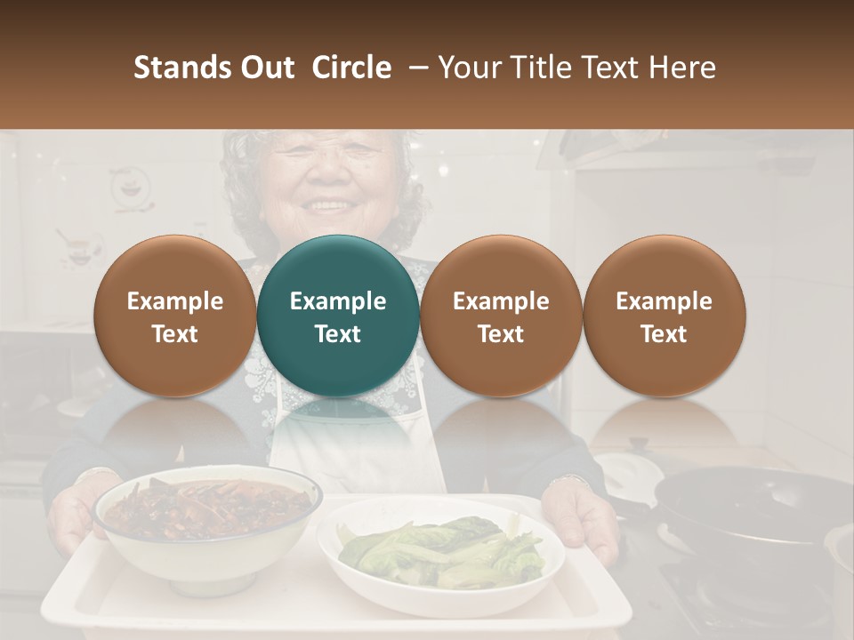Sand Beach Pensioner PowerPoint Template