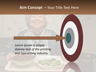 Sand Beach Pensioner PowerPoint Template