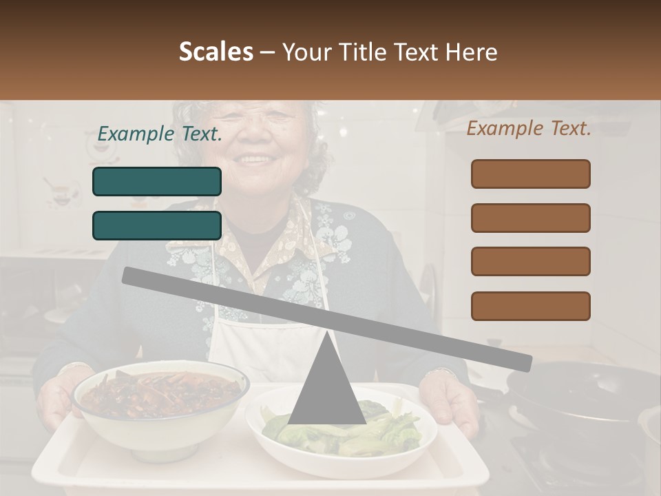Sand Beach Pensioner PowerPoint Template