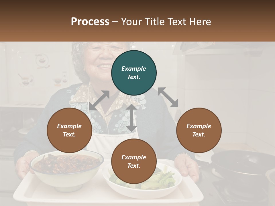 Sand Beach Pensioner PowerPoint Template