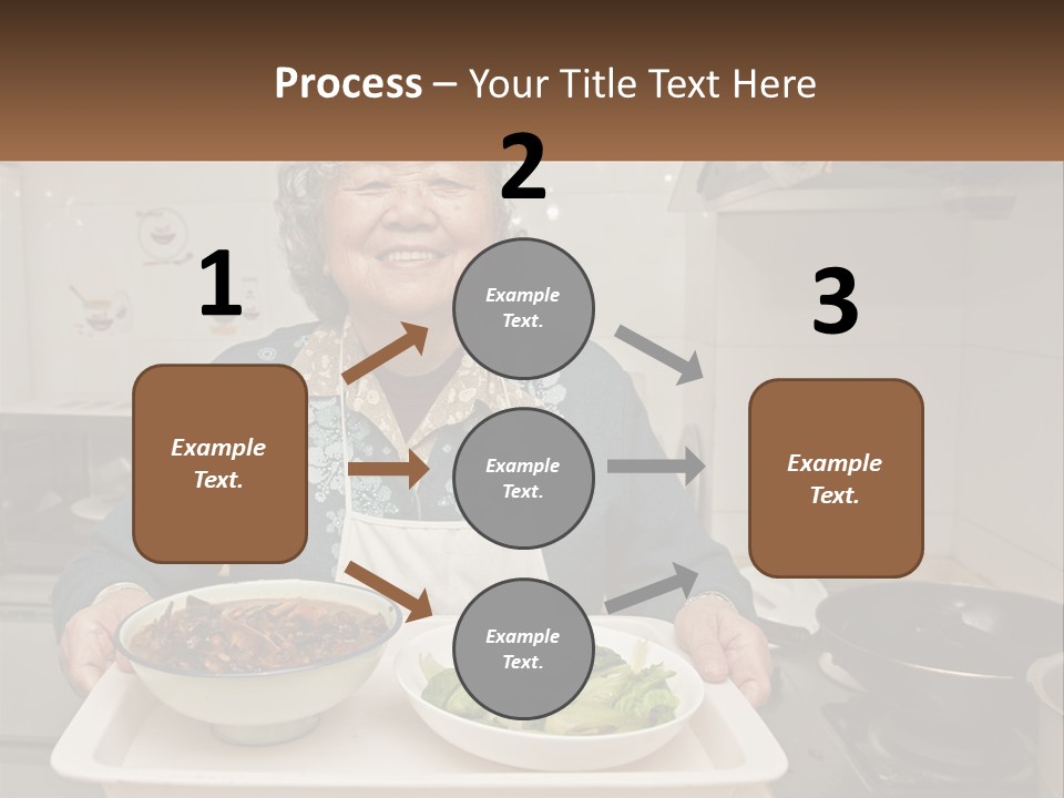 Sand Beach Pensioner PowerPoint Template