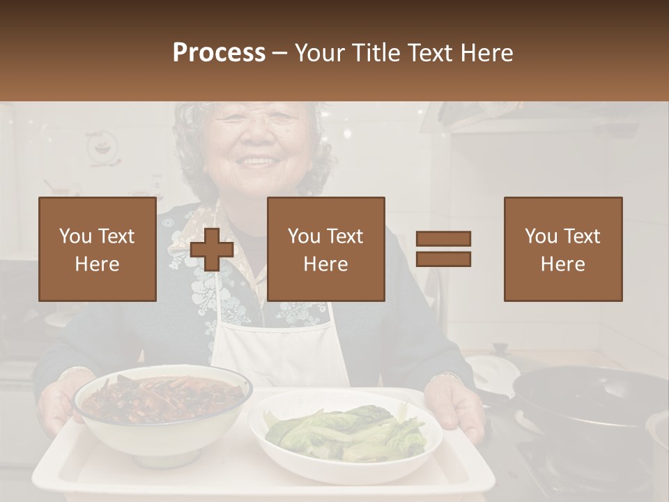 Sand Beach Pensioner PowerPoint Template