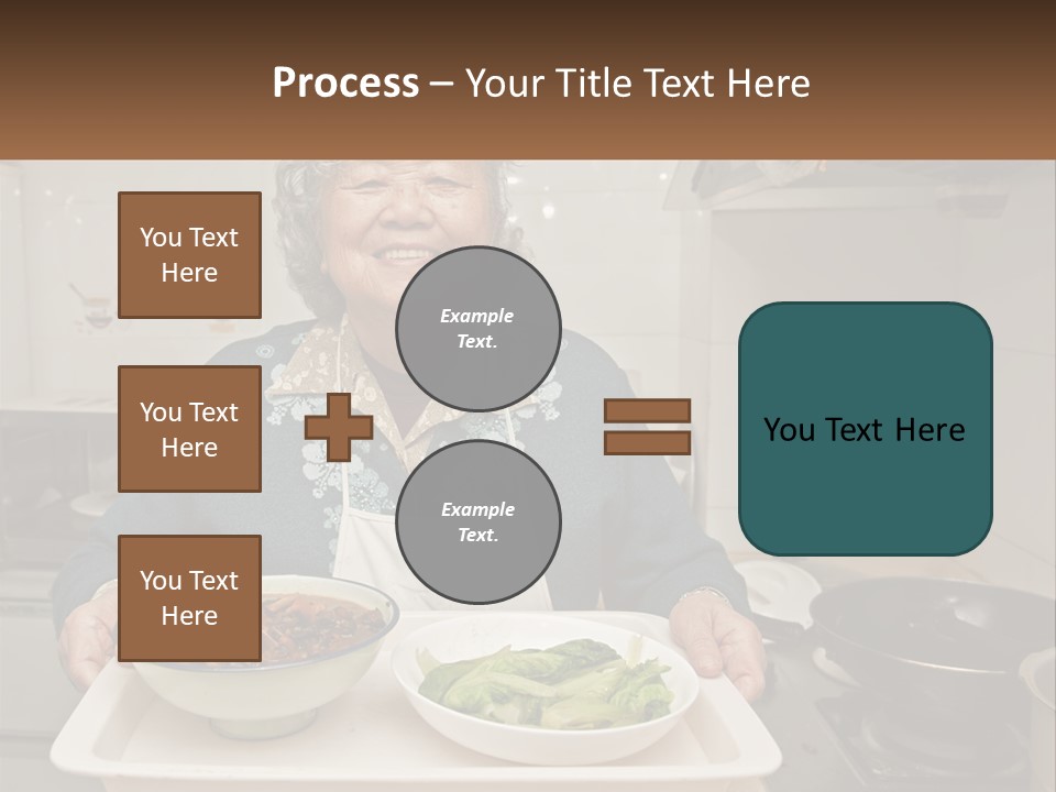 Sand Beach Pensioner PowerPoint Template
