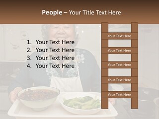 Sand Beach Pensioner PowerPoint Template