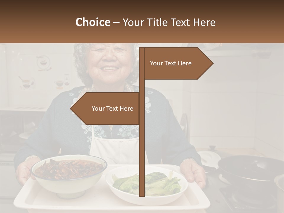 Sand Beach Pensioner PowerPoint Template