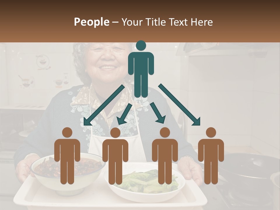 Sand Beach Pensioner PowerPoint Template