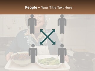 Sand Beach Pensioner PowerPoint Template
