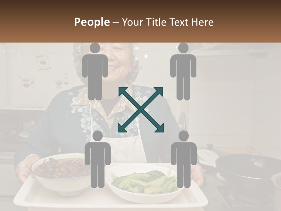 Sand Beach Pensioner PowerPoint Template