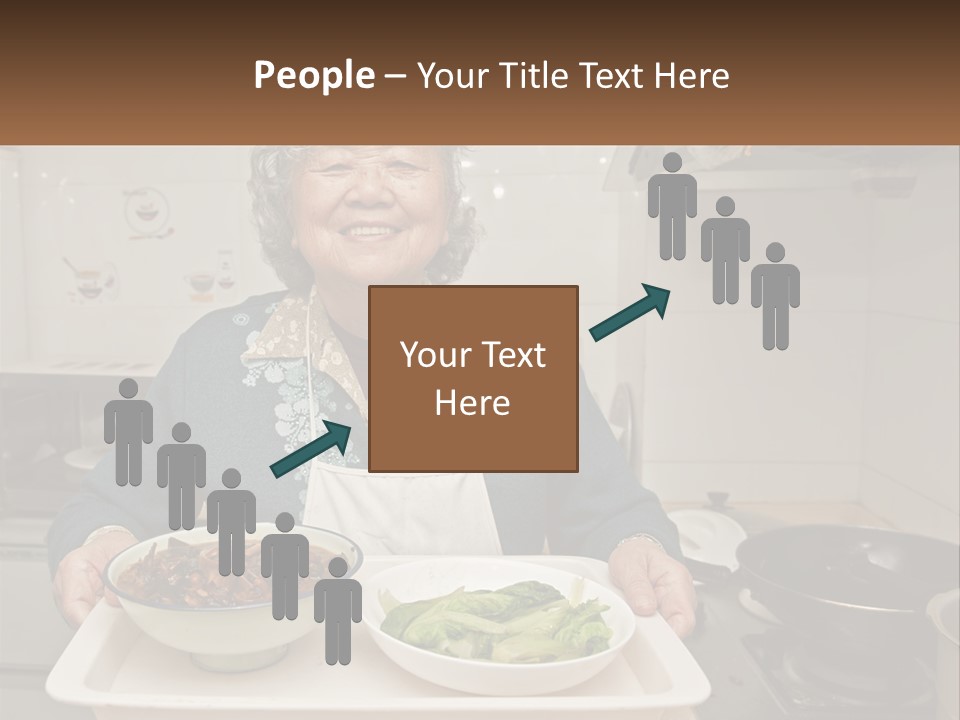 Sand Beach Pensioner PowerPoint Template