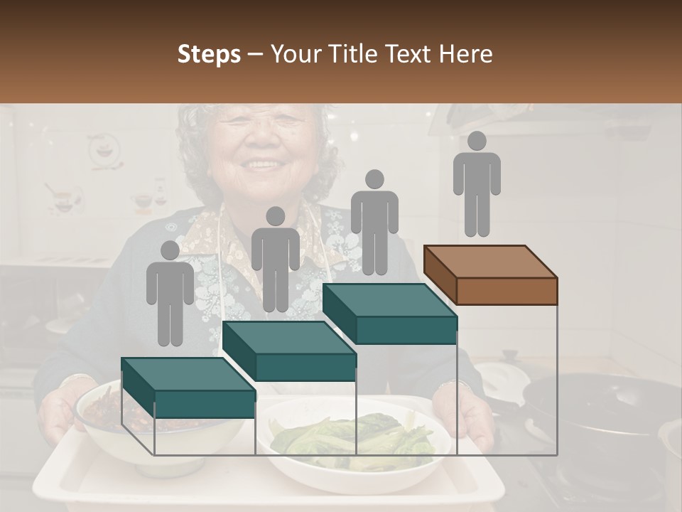 Sand Beach Pensioner PowerPoint Template