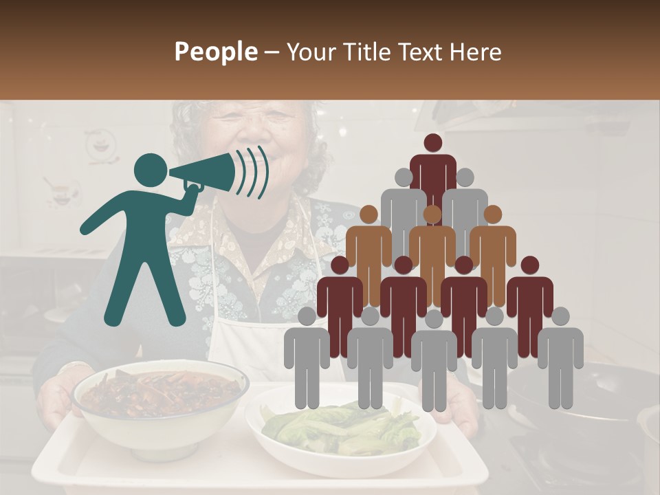 Sand Beach Pensioner PowerPoint Template