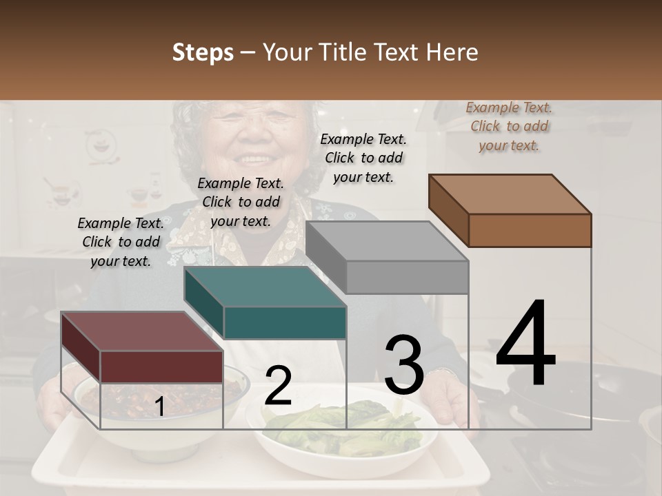 Sand Beach Pensioner PowerPoint Template
