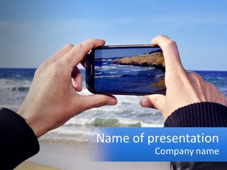 Senior Water White PowerPoint Template