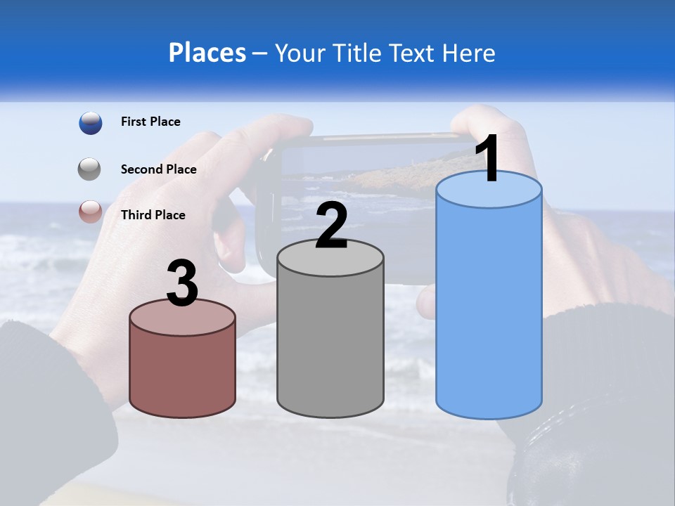 Senior Water White PowerPoint Template