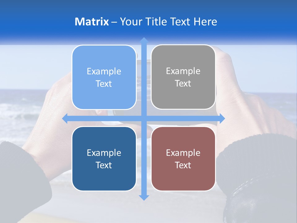 Senior Water White PowerPoint Template