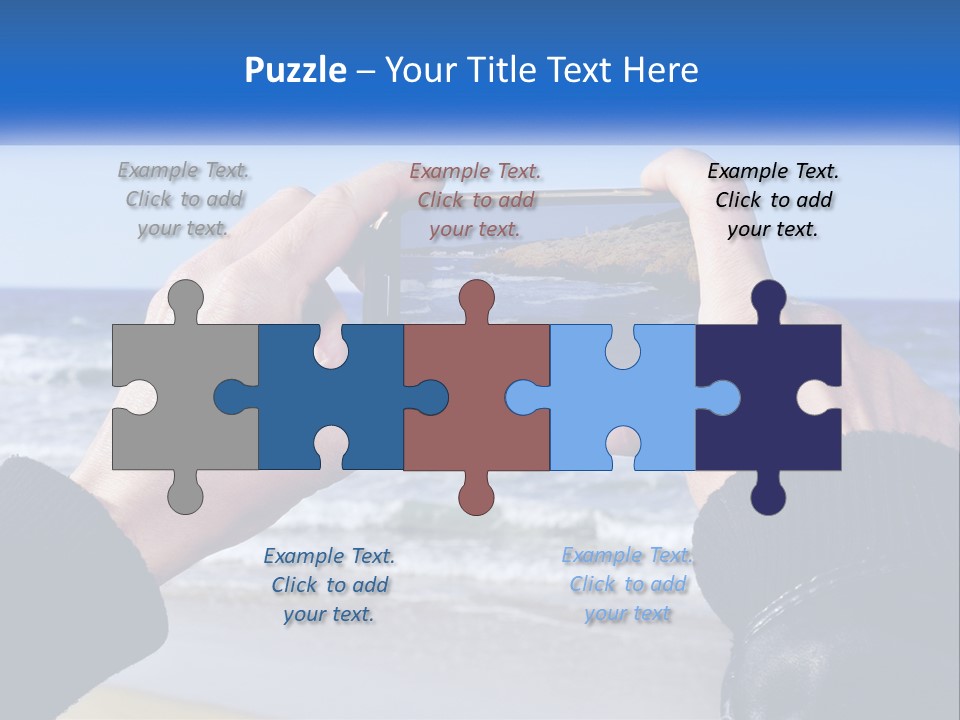 Senior Water White PowerPoint Template