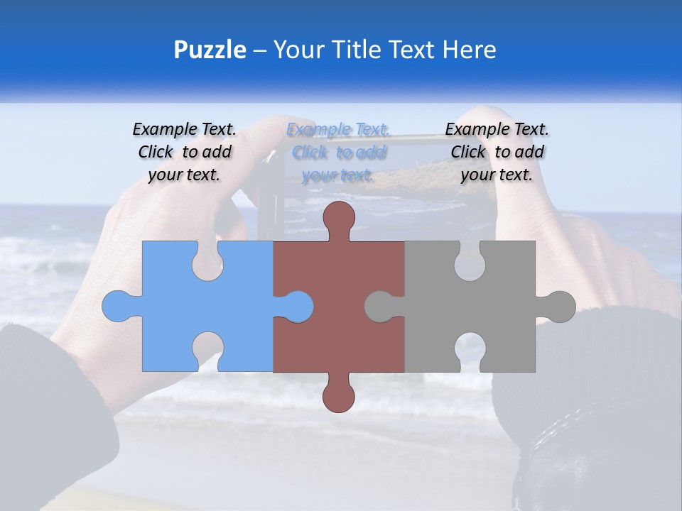 Senior Water White PowerPoint Template