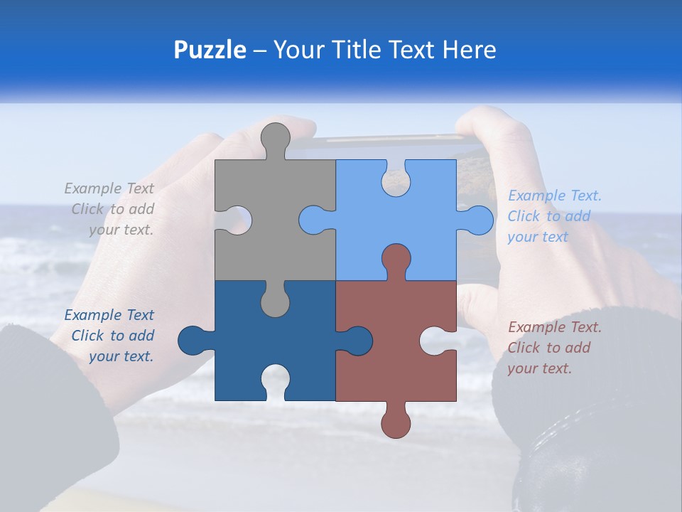 Senior Water White PowerPoint Template