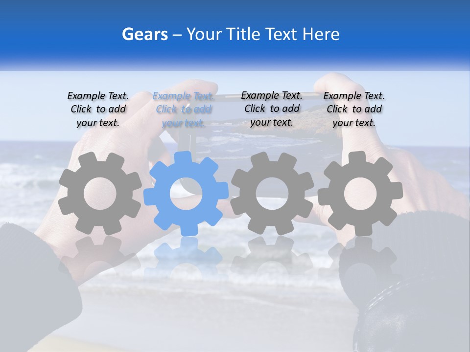 Senior Water White PowerPoint Template