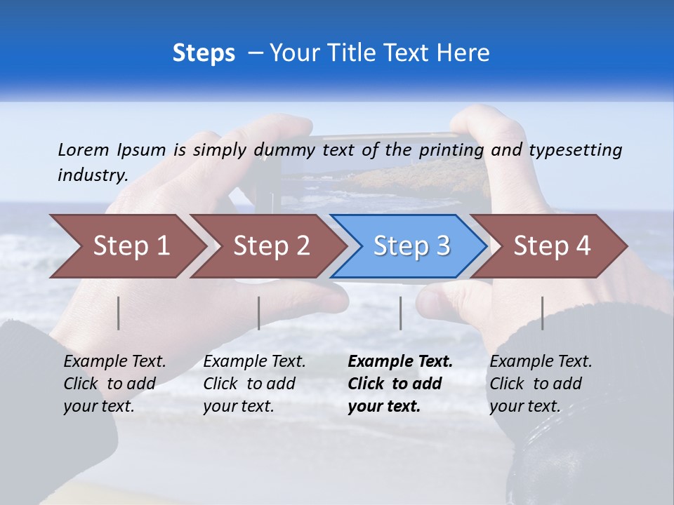 Senior Water White PowerPoint Template