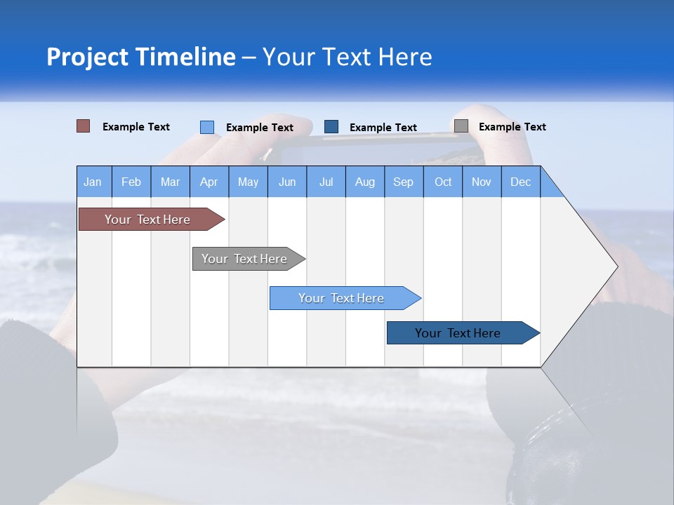 Senior Water White PowerPoint Template