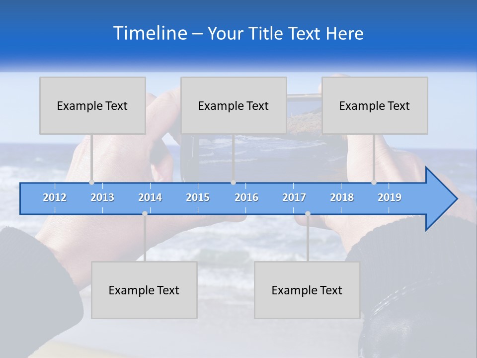 Senior Water White PowerPoint Template