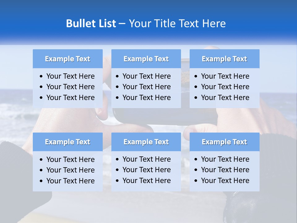 Senior Water White PowerPoint Template