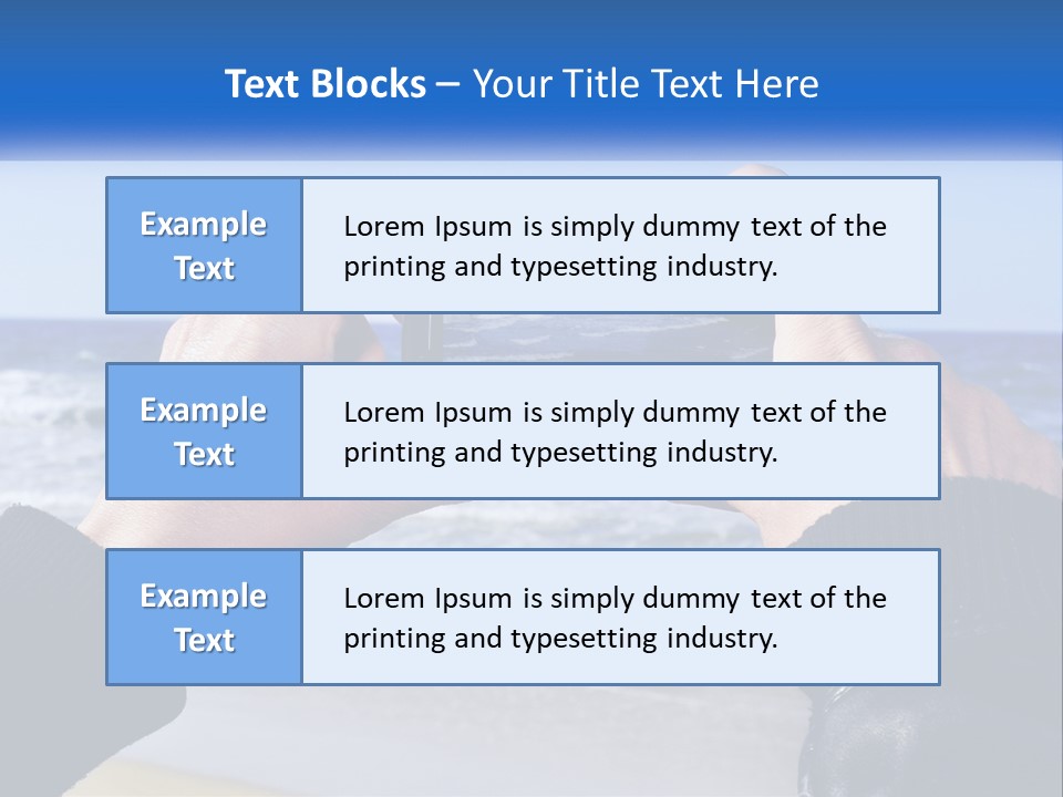 Senior Water White PowerPoint Template