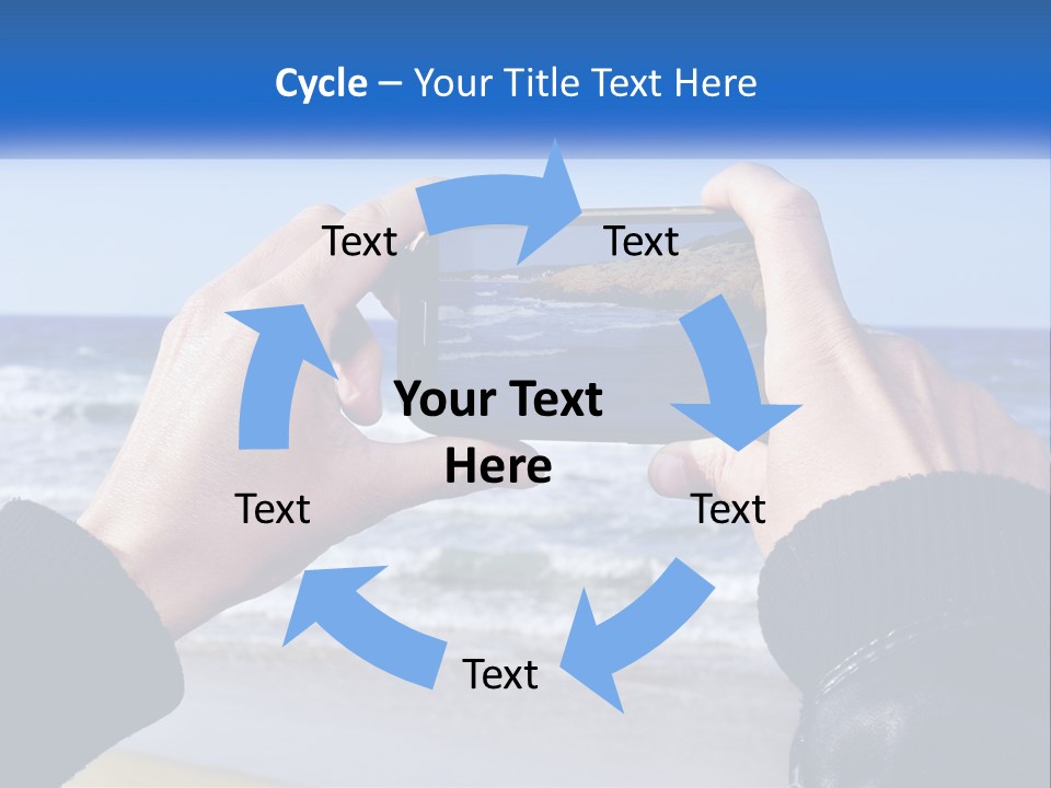 Senior Water White PowerPoint Template