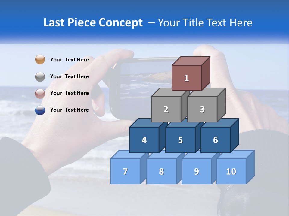 Senior Water White PowerPoint Template