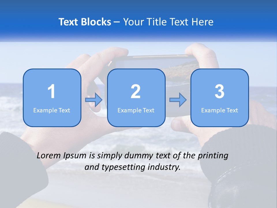 Senior Water White PowerPoint Template