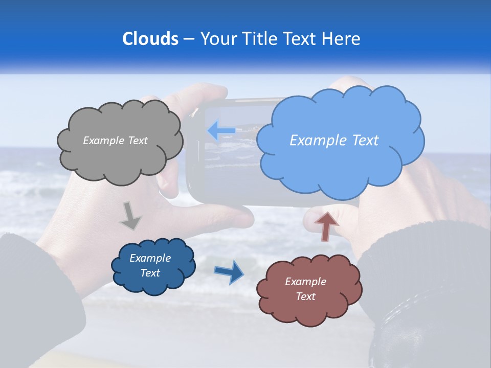Senior Water White PowerPoint Template