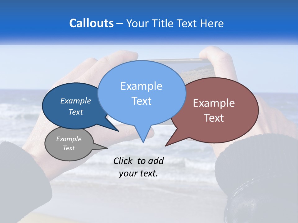 Senior Water White PowerPoint Template