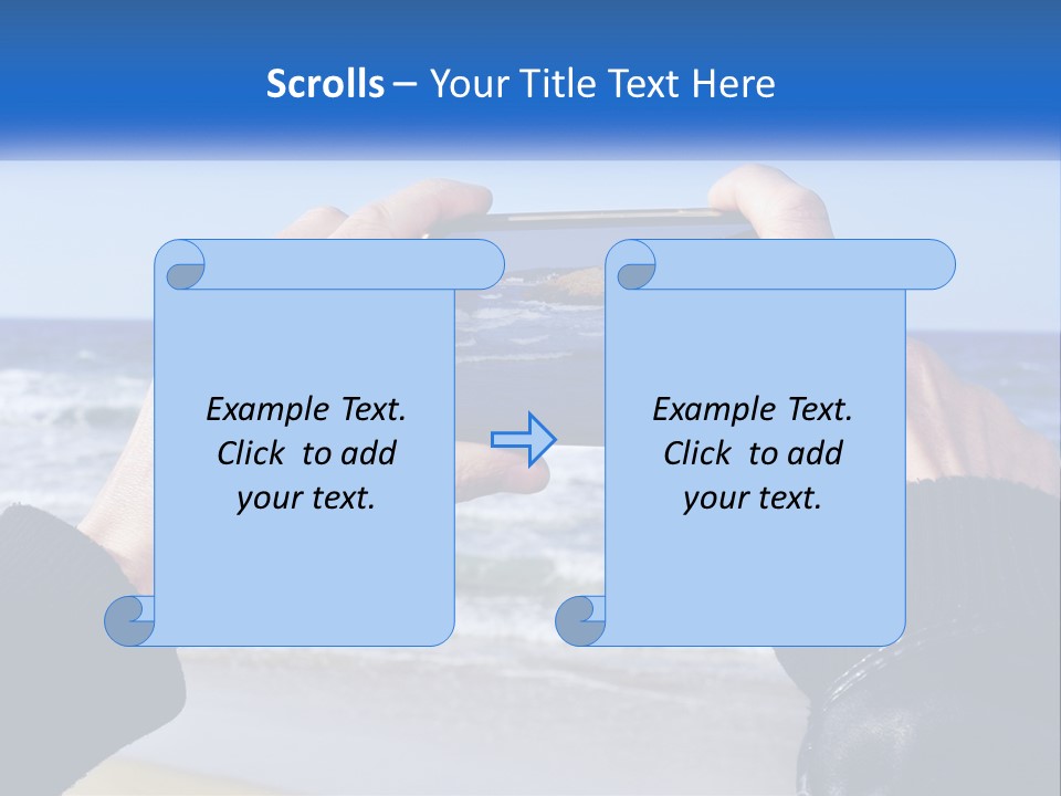 Senior Water White PowerPoint Template