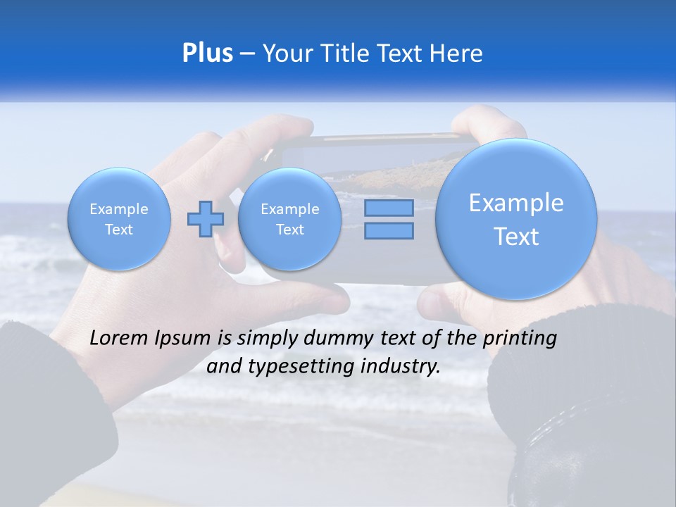 Senior Water White PowerPoint Template
