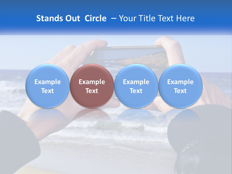 Senior Water White PowerPoint Template