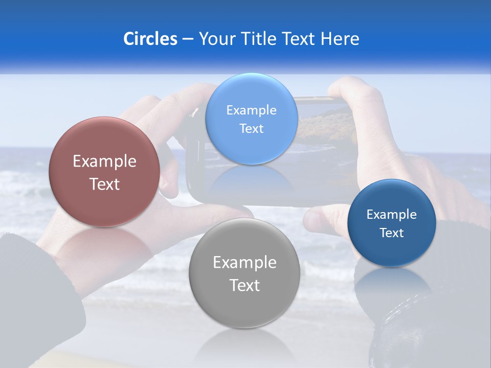 Senior Water White PowerPoint Template