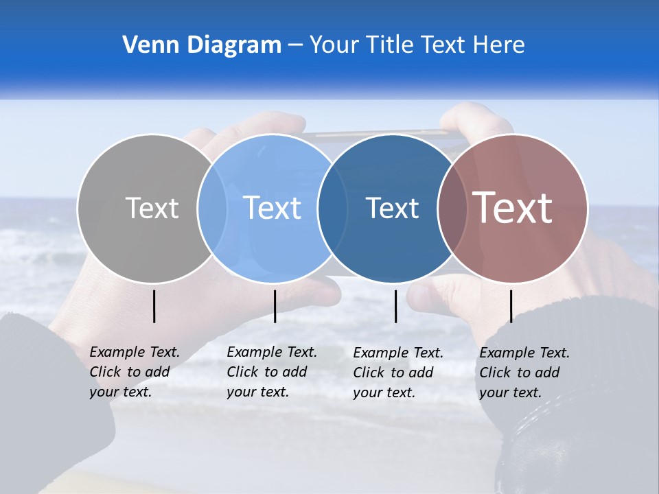 Senior Water White PowerPoint Template