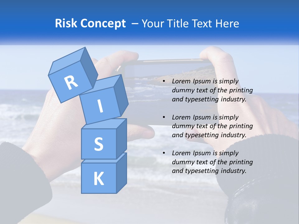 Senior Water White PowerPoint Template