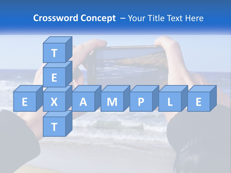 Senior Water White PowerPoint Template