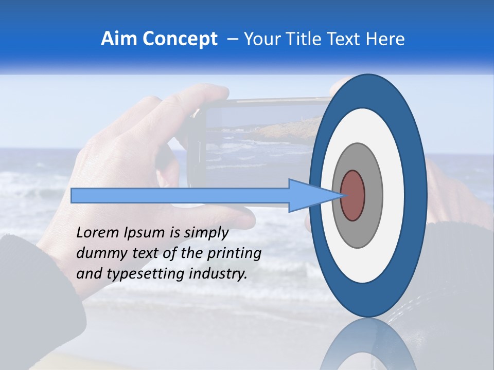 Senior Water White PowerPoint Template