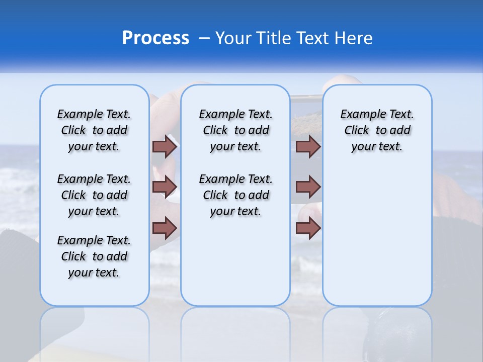 Senior Water White PowerPoint Template